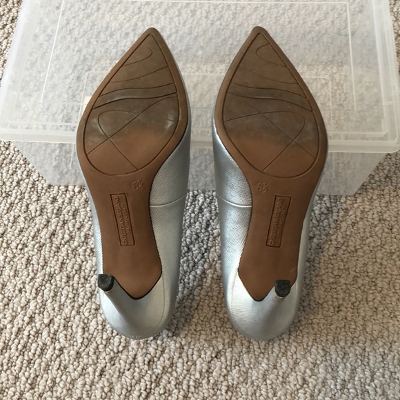Payless Shoe Silver 3” Heels (size 6.5) - Picture 5 of 5